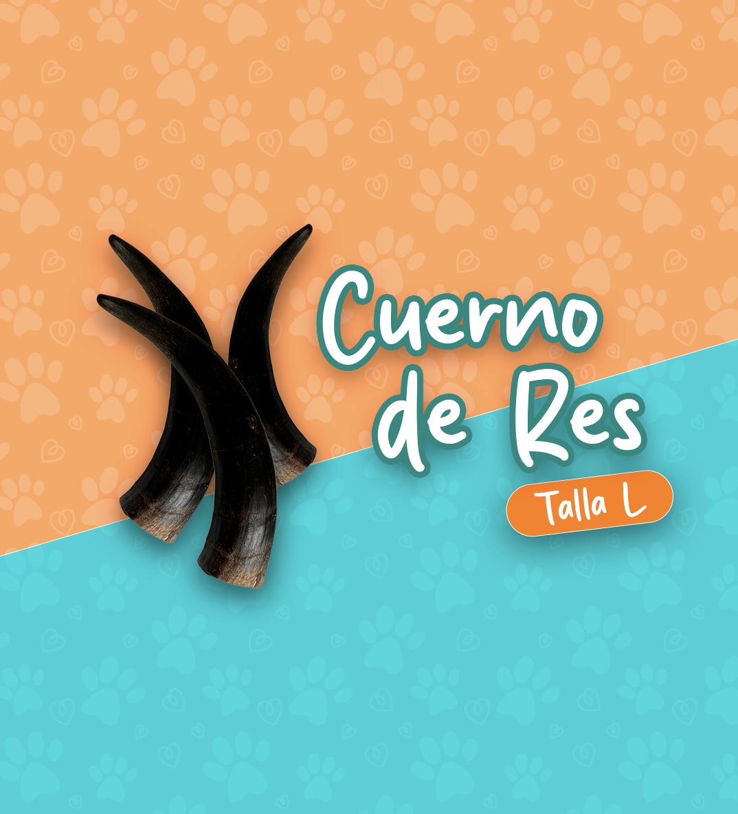 Cuerno de res (Talla L)